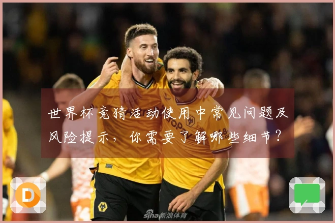 世界杯竞猜活动使用中常见问题及风险提示，你需要了解哪些细节？